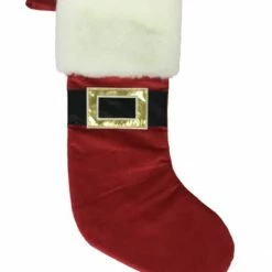 The Christmas Palace 22" RED SANTA BELT STOCKING