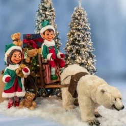 The Christmas Palace 4 FT BUDDY ELF BOY ANIMATED INDOOR