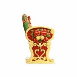 The Christmas Palace 7 FT X 4 FT SANTA BENCH WITH BOW OVERSIZED DECOR