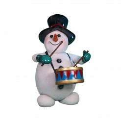 The Christmas Palace 5 FT SNOWMAN PLAYING DRUM