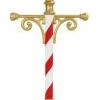 The Christmas Palace 7 FT RED & WHITE CHRISTMAS LAMPOST