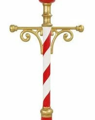 The Christmas Palace 7 FT RED & WHITE CHRISTMAS LAMPOST