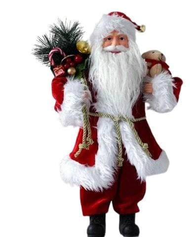 Best reviews of π The π Christmas Palace 18" RED SANTA WITH GIFT BAG & TEDDY BEAR Santas π 1 The Christmas Palace 18" RED SANTA WITH GIFT BAG & TEDDY BEAR Santas