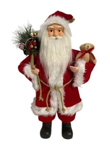 Best Sale π₯° The β Christmas Palace 2 FT RED SANTA WITH GIFT BAG AND TEDDY BEAR Santas β 1 The Christmas Palace 2 FT RED SANTA WITH GIFT BAG AND TEDDY BEAR Santas