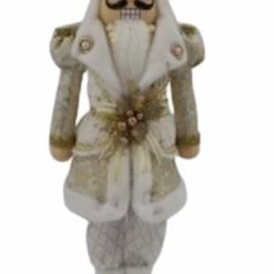 The Christmas Palace 2 FT IVORY ELEGANT NUTCRACKER