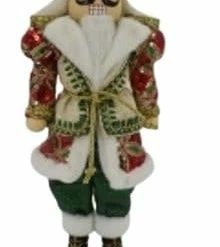 The Christmas Palace Nutcrackers 16" FESTIVE GREEN & RED SEQUIN NUTCRACKER