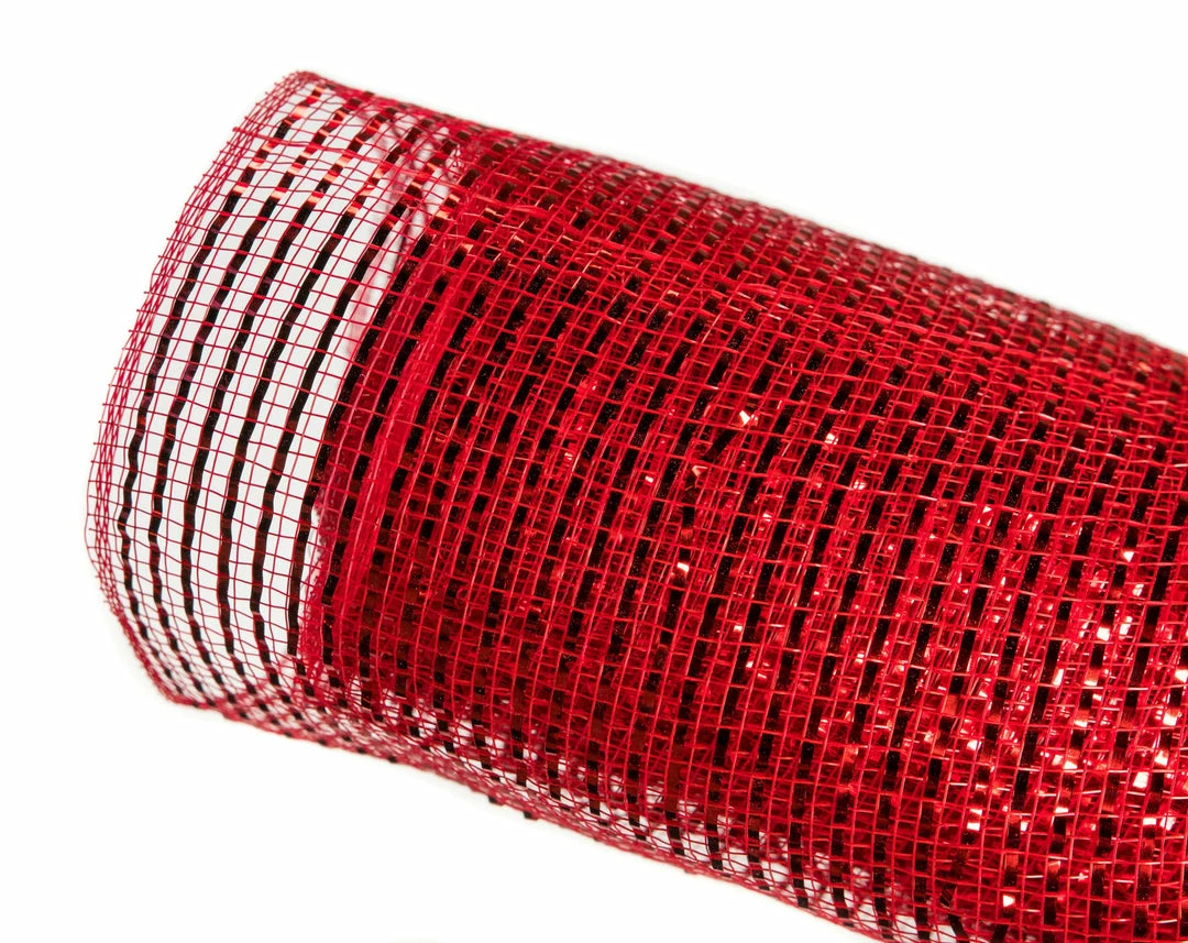 Deals π The β Christmas Palace Ribbon & Bows 20" X 10 YD RED METALLIC MESH 𧨠2 The Christmas Palace Ribbon & Bows 20" X 10 YD RED METALLIC MESH