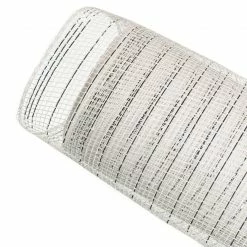 The Christmas Palace Sugar & Spice 20" X 10YD WHITE & SILVER METALLIC MESH