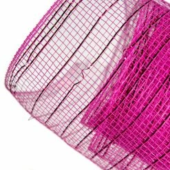 The Christmas Palace 20" X 10 YD FUCHSIA METALLIC MESH Ribbon & Bows