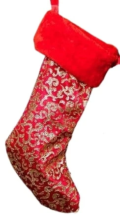 Buy π The π Christmas Palace π Skirts & Stockings 17" RED & GOLD VELVET STOCKING π 1 The Christmas Palace Skirts & Stockings 17" RED & GOLD VELVET STOCKING