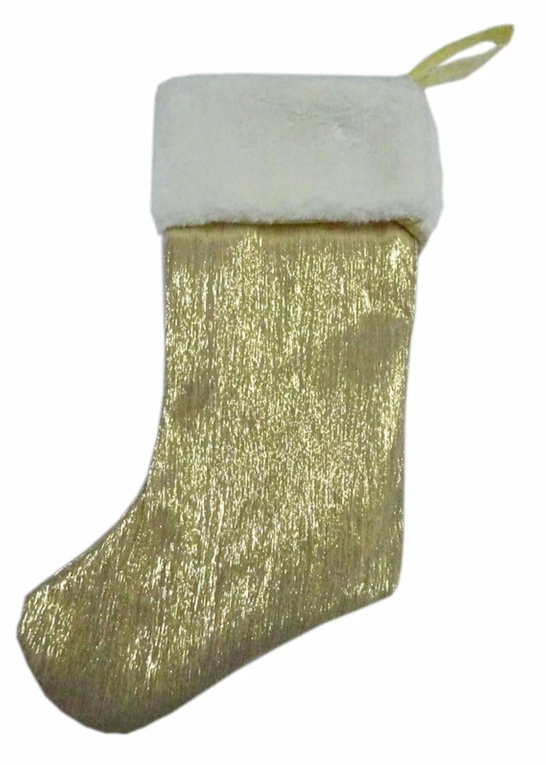 Cheapest π The π Christmas Palace 17" CHAMPAGNE WITH WHITE FUR STOCKING π 1 The Christmas Palace 17" CHAMPAGNE WITH WHITE FUR STOCKING