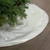 The Christmas Palace 48" WHITE & SILVER GLITTER DOTS TREE SKIRT Skirts & Stockings