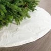 The Christmas Palace 48" WHITE GLITTER TREE SKIRT Skirts & Stockings