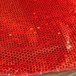 The Christmas Palace 48" RED SEQUIN TREE SKIRT