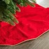 The Christmas Palace 30" RED VELVET TREE SKIRT