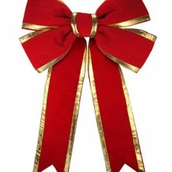 The Christmas Palace 4 FT X 5 FT RED & GOLD BOW