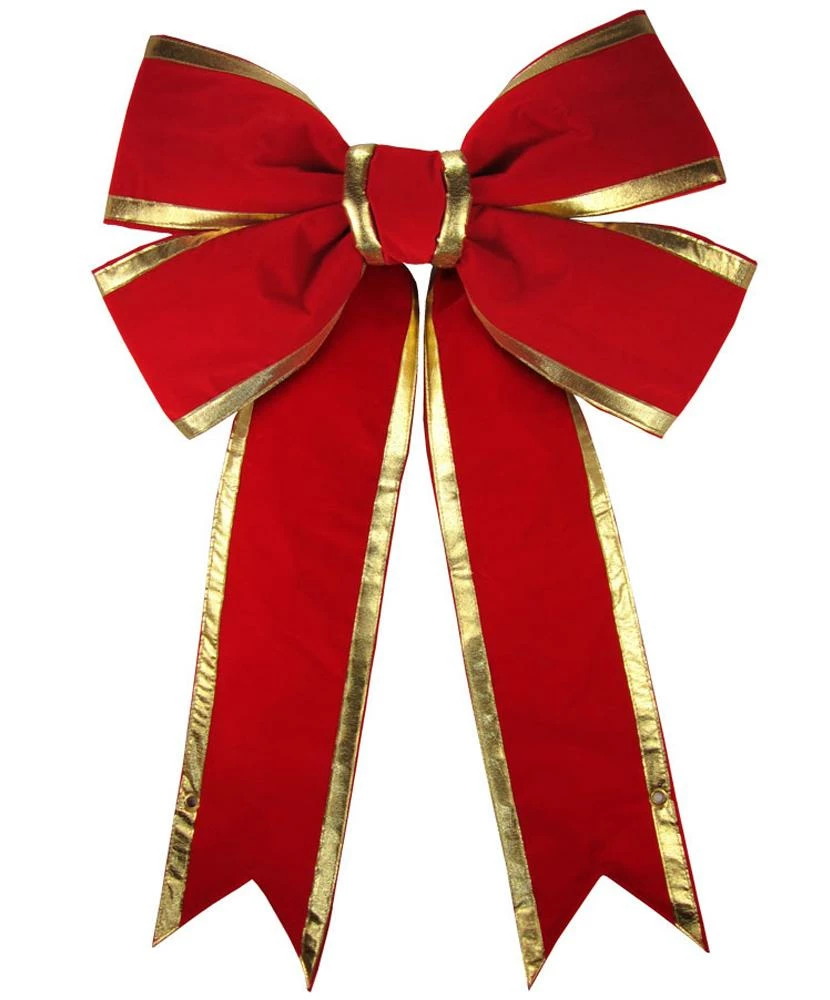 Deals π The β Christmas Palace 4 FT X 5 FT RED & GOLD BOW π 1 The Christmas Palace 4 FT X 5 FT RED & GOLD BOW