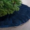 The Christmas Palace Skirts & Stockings 60" NAVY BLUE VELVET TREE SKIRT