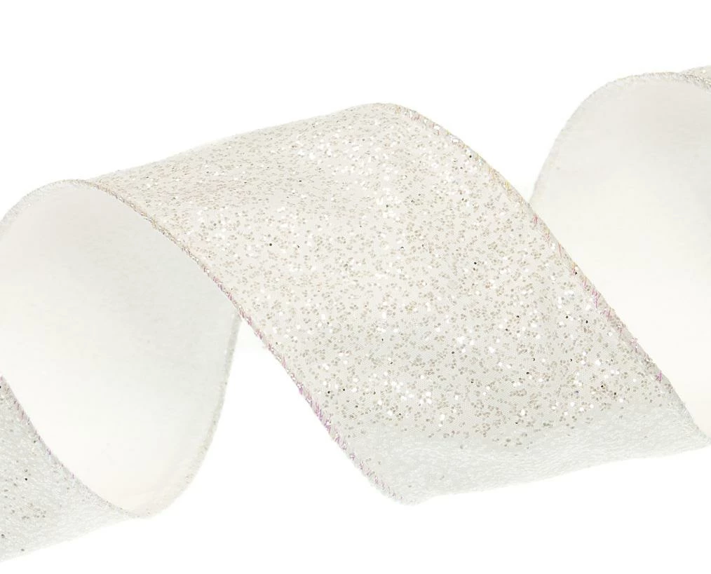 Buy π₯ The β Christmas Palace 2.5" X 10YD WHITE WITH SILVER GLITTER RIBBON SET OF 3 Ribbon & Bows π 4 The Christmas Palace 2.5" X 10YD WHITE WITH SILVER GLITTER RIBBON SET OF 3 Ribbon & Bows
