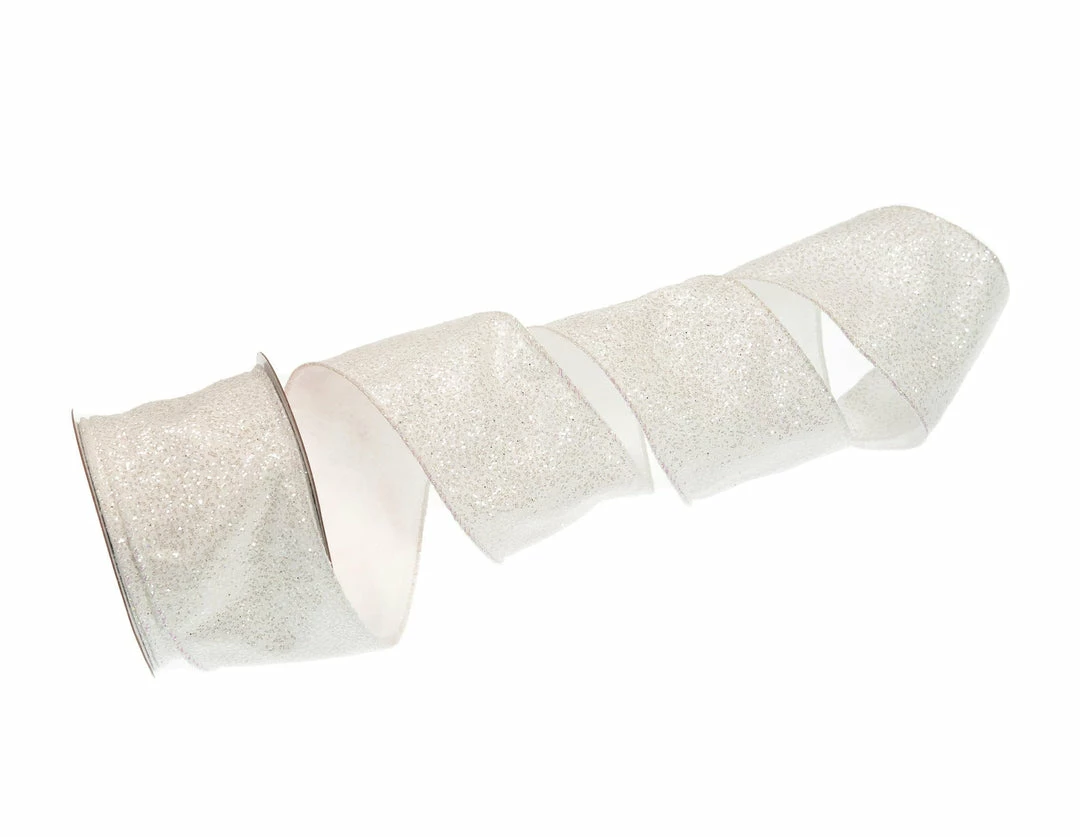 Buy π₯ The β Christmas Palace 2.5" X 10YD WHITE WITH SILVER GLITTER RIBBON SET OF 3 Ribbon & Bows π 1 The Christmas Palace 2.5" X 10YD WHITE WITH SILVER GLITTER RIBBON SET OF 3 Ribbon & Bows
