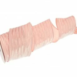 The Christmas Palace Pretty In Pink 4" X 10YD PINK VELVET RIBBON SET OF 3