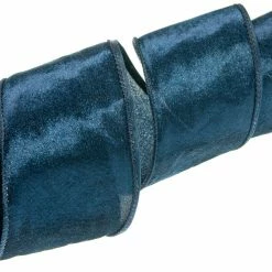 Best Sale π The π Christmas Palace 4" X 10YD NAVY BLUE VELVET RIBBON SET OF 3 All About The Blues βοΈ 7 The Christmas Palace 4
