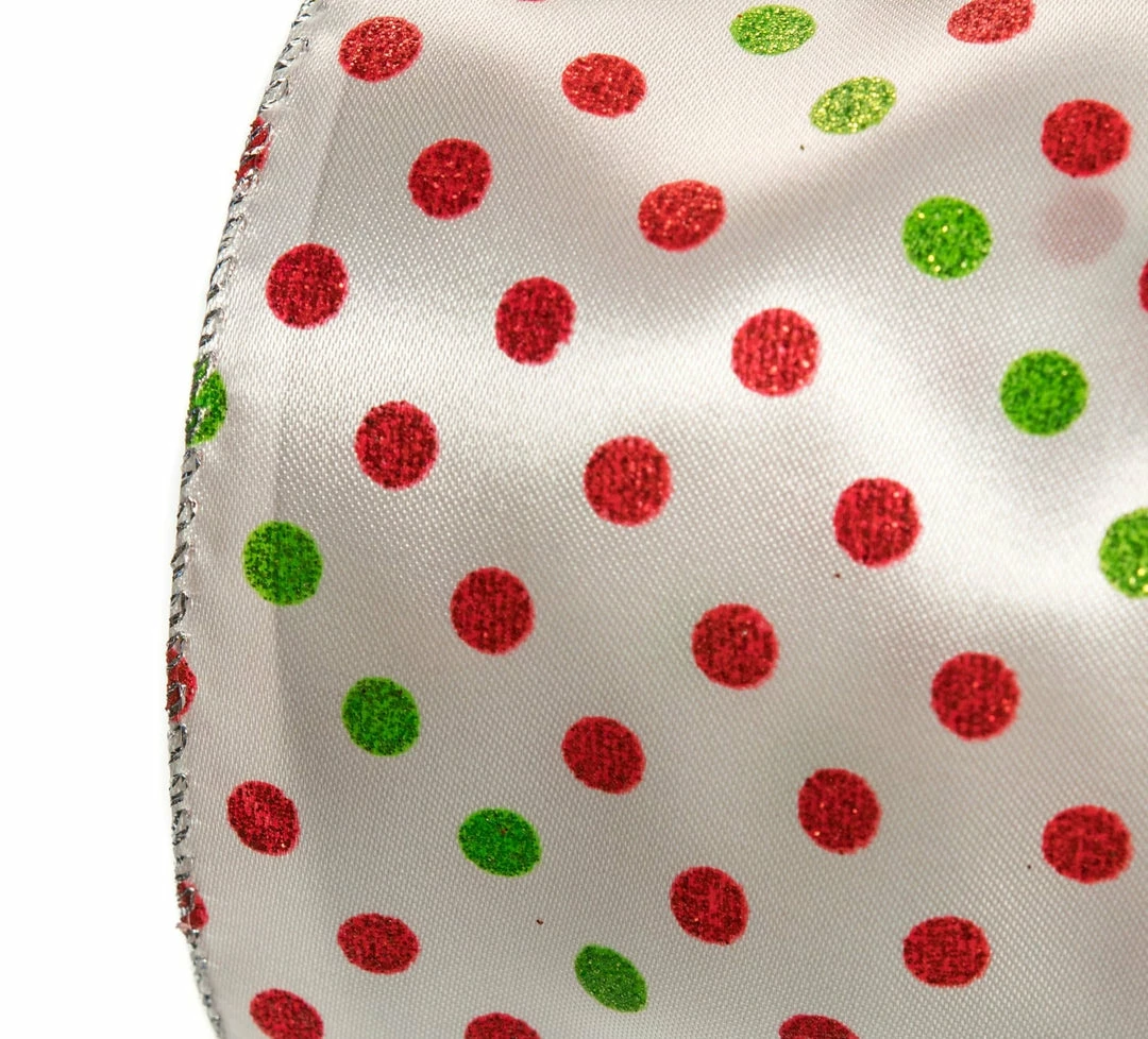 Buy β¨ The π Christmas Palace 4" X 10YD RED & GREEN POLKA DOT RIBBON β 2 The Christmas Palace 4" X 10YD RED & GREEN POLKA DOT RIBBON
