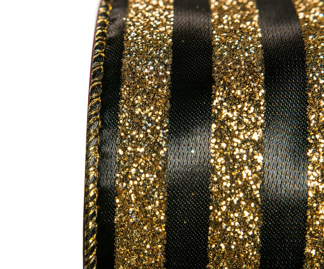 Outlet βοΈ The π Christmas Palace Ribbon & Bows 2.5" X 10YD BLACK & GOLD RIBBON SET OF 3 π 2 The Christmas Palace Ribbon & Bows 2.5" X 10YD BLACK & GOLD RIBBON SET OF 3