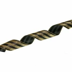 Outlet βοΈ The π Christmas Palace Ribbon & Bows 2.5" X 10YD BLACK & GOLD RIBBON SET OF 3 π 7 The Christmas Palace Ribbon & Bows 2.5