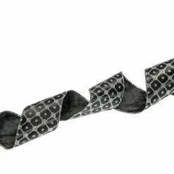 Hot Sale β¨ The π Christmas Palace 2.5" X 10YD BLACK & SILVER RIBBON SET OF 3 Ribbon & Bows π 6 The Christmas Palace 2.5