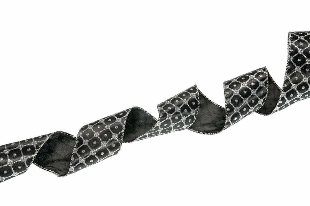Hot Sale β¨ The π Christmas Palace 2.5" X 10YD BLACK & SILVER RIBBON SET OF 3 Ribbon & Bows π 3 The Christmas Palace 2.5" X 10YD BLACK & SILVER RIBBON SET OF 3 Ribbon & Bows