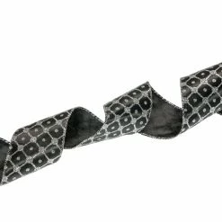 Brand new π The π Christmas Palace 4" X 10YD BLACK & SILVER RIBBON SET OF 3 Ribbon & Bows π 7 The Christmas Palace 4
