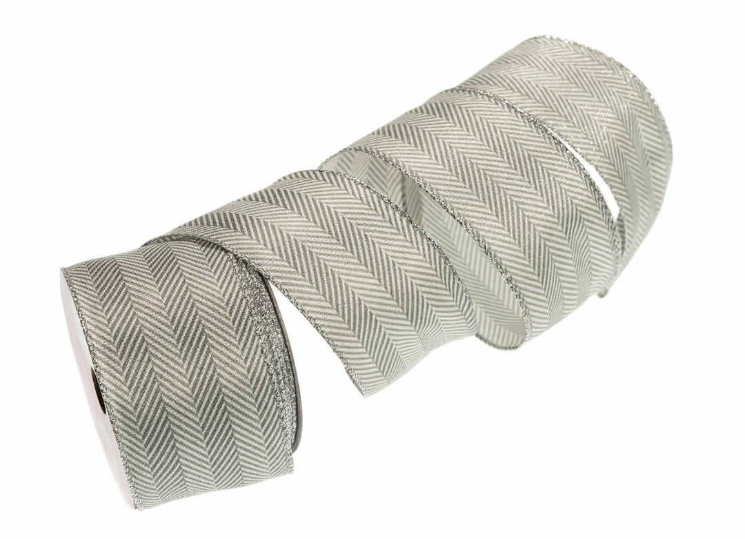 Best Sale π€© The π Christmas Palace Ribbon & Bows 2.5" X 10YD GREY CHEVRON RIBBON SET OF 3 π€© 1 The Christmas Palace Ribbon & Bows 2.5" X 10YD GREY CHEVRON RIBBON SET OF 3