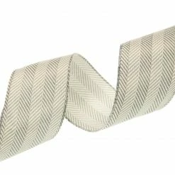 Best Sale π€© The π Christmas Palace Ribbon & Bows 2.5" X 10YD GREY CHEVRON RIBBON SET OF 3 π€© 6 The Christmas Palace Ribbon & Bows 2.5