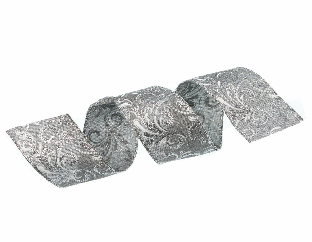 Deals π― The β Christmas Palace 2.5" X 10YD PEWTER & SILVER RIBBON SET OF 3 Ribbon & Bows π 3 The Christmas Palace 2.5" X 10YD PEWTER & SILVER RIBBON SET OF 3 Ribbon & Bows