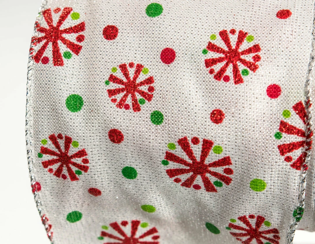 Cheapest π The β Christmas Palace Ribbon & Bows 4" X 10YD WHITE, RED, & GREEN SNOWFLAKE RIBBON SET OF 3 π 2 The Christmas Palace Ribbon & Bows 4" X 10YD WHITE, RED, & GREEN SNOWFLAKE RIBBON SET OF 3