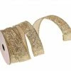 The Christmas Palace 1.5" X 10YD GOLD GLITTER RIBBON SET OF 3 Golden Empire