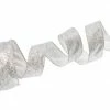 The Christmas Palace 1.5" X 10YD SILVER GLITTER RIBBON SET OF 3