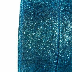 The Christmas Palace 1.5" X 10YD TURQUOISE GLITTER RIBBON SET OF 3