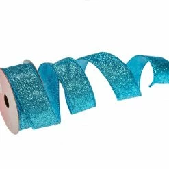 The Christmas Palace Ribbon & Bows 1.5" X 10YD LIGHT TURQUOISE RIBBON SET OF 3