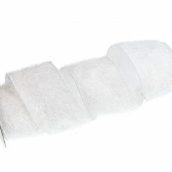 The Christmas Palace 4" X 5YD WHITE TINSEL RIBBON Ribbon & Bows