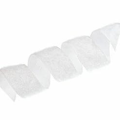 The Christmas Palace 4" X 5YD WHITE TINSEL RIBBON Ribbon & Bows