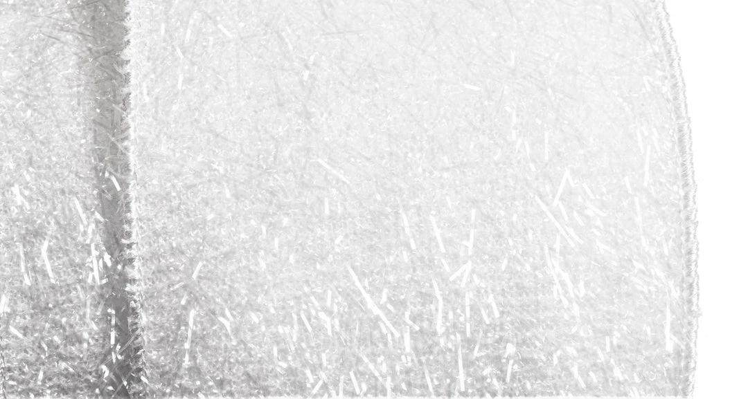 Wholesale 🤩 The 🔔 Christmas Palace 4" X 5YD WHITE TINSEL RIBBON Ribbon & Bows 😍 3 The Christmas Palace 4" X 5YD WHITE TINSEL RIBBON Ribbon & Bows