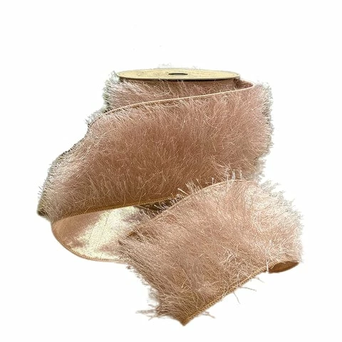 Buy π₯ The π Christmas Palace Ribbon & Bows 4 "X 10YD PINK FRINGE RIBBON β¨ 1 The Christmas Palace Ribbon & Bows 4 "X 10YD PINK FRINGE RIBBON