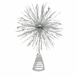 The Christmas Palace Angels & Toppers 12" SILVER SNOWFLAKE TREE TOPPER