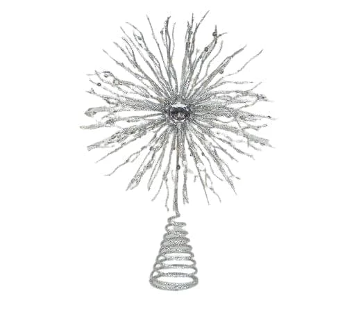 Wholesale β¨ The π Christmas Palace Angels & Toppers 12" SILVER SNOWFLAKE TREE TOPPER π 1 The Christmas Palace Angels & Toppers 12" SILVER SNOWFLAKE TREE TOPPER