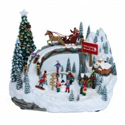 The Christmas Palace 7" ACRYLIC VILLAGE ANIMATED BATTERY OPERATED Animated Accessories