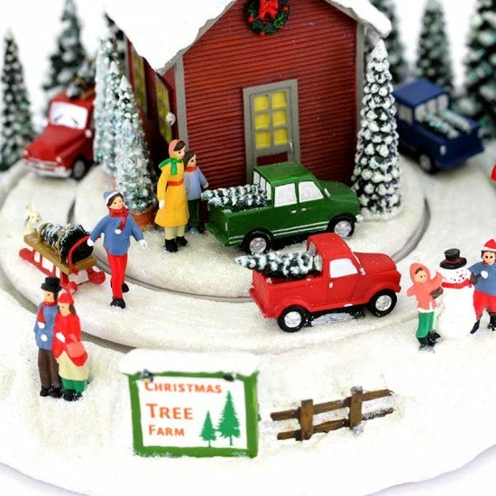 Brand new π The π Christmas Palace 7" ANIMATED FOREST VILLAGE β 3 The Christmas Palace 7" ANIMATED FOREST VILLAGE
