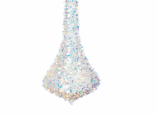 Wholesale π The π Christmas Palace π Christmas Ornaments 12" X 3" CLEAR GLASS BEAD DROP ORNAMENT SET OF 4 𧨠2 The Christmas Palace Christmas Ornaments 12" X 3" CLEAR GLASS BEAD DROP ORNAMENT SET OF 4