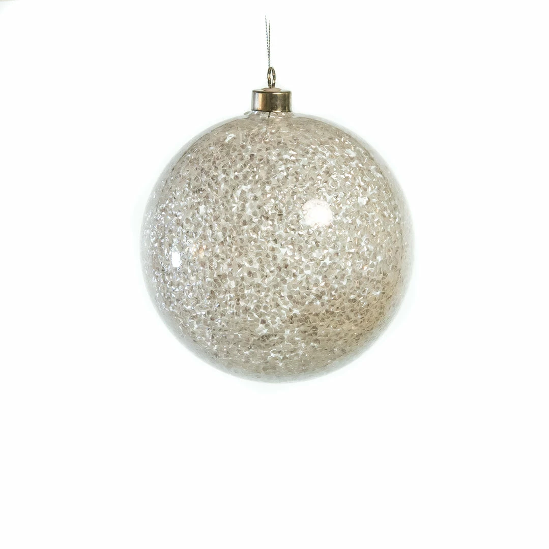 Deals π The β Christmas Palace 6" CLEAR GLITTER BALL ORNAMENT SET OF 6 π 2 The Christmas Palace 6" CLEAR GLITTER BALL ORNAMENT SET OF 6